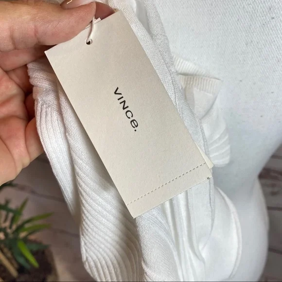 VINCE variegated rib knit long sleeve top NWT - Picture 10 of 14